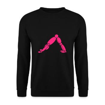 Yoga Marionette - Unisex Pullover - Schwarz - Vorne - Alina (178cm) & Michal (187cm)