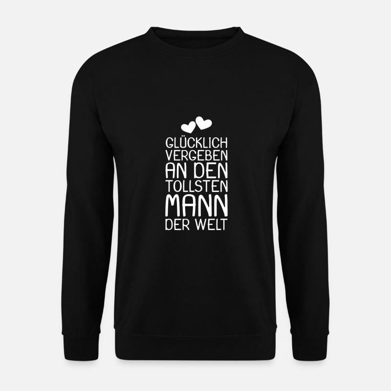 Glücklich vergeben - Unisex Pullover - Schwarz