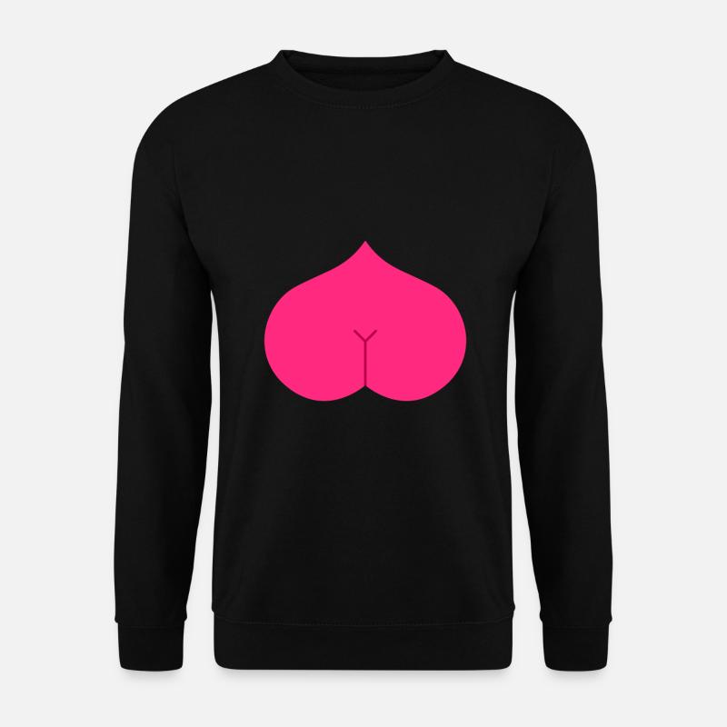 Arsch Herz Popo - Unisex Pullover - Schwarz
