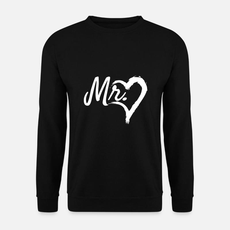 Mr Herz Symbol - Unisex Pullover - Schwarz