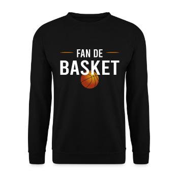 basket / Basketball - Sweat-shirt Unisexe - noir - Devant - Alina (178cm) & Michal (187cm)