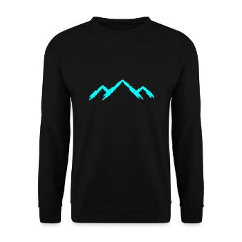 Mountain mountaineering - Unisex Sweatshirt - black - Front - Alina (178cm) & Michal (187cm)