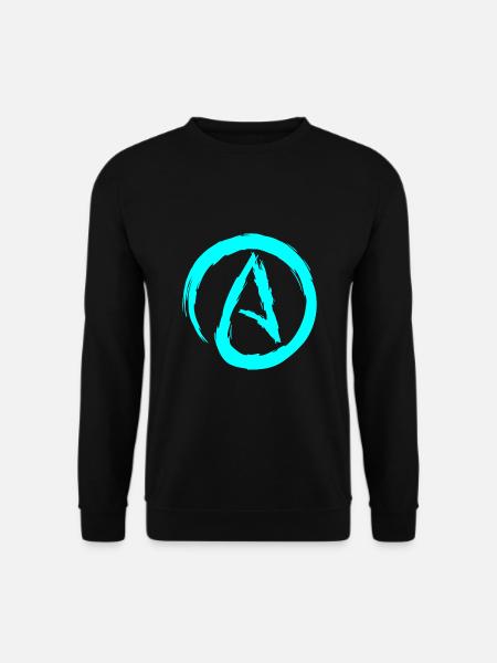 Atheism symbol atheist - Unisex Sweatshirt - black