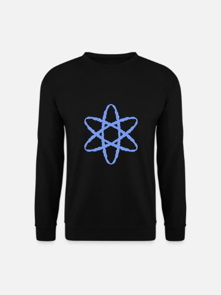 Atom symbol nuclear power - Unisex Sweatshirt - black