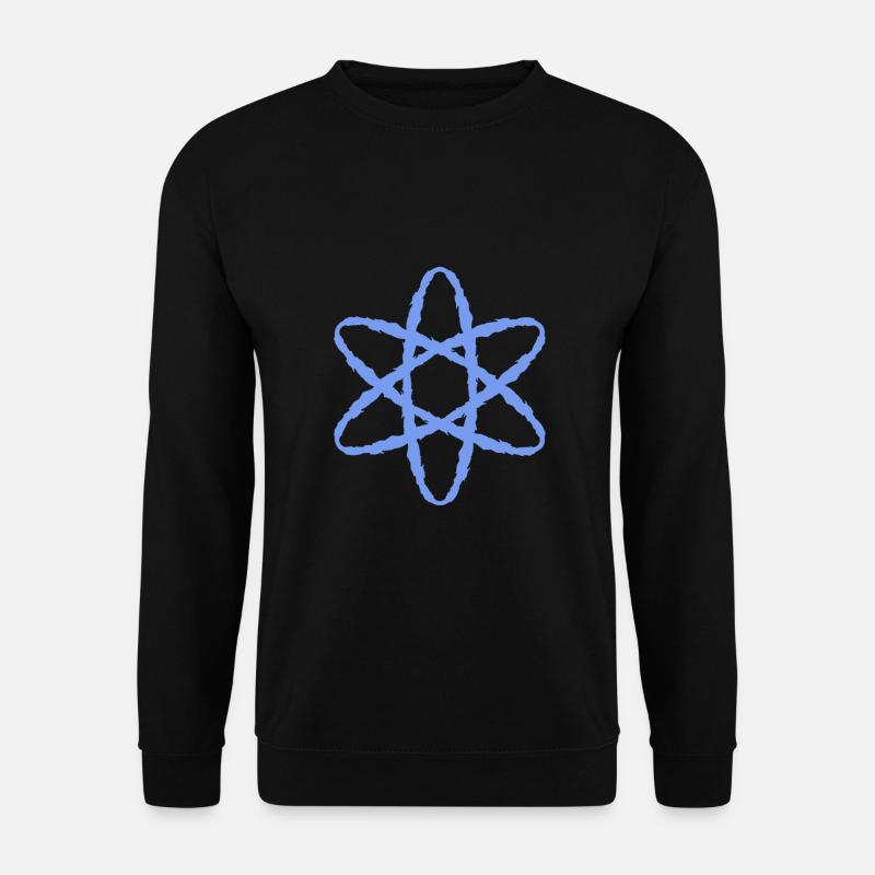 Atom symbol nuclear power - Unisex Sweatshirt - black