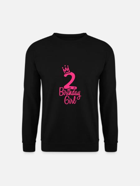 Second birthday birthday girl - Unisex Sweatshirt - black