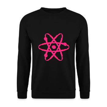 Wissenschaft Symbol - Unisex Pullover - Schwarz - Vorne - Alina (178cm) & Michal (187cm)