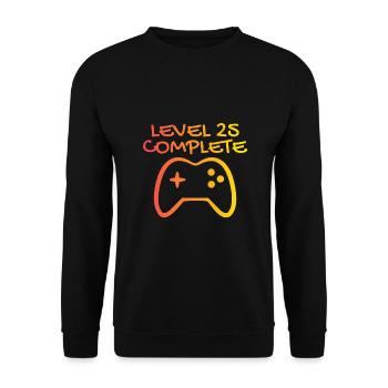 25 anniversaire cadeau de 25 ans - Sweat-shirt Unisexe - noir - Devant - Alina (178cm) & Michal (187cm)