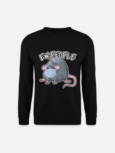 EW People Funny Rat Sayings Color Rat - Unisex Sweatshirt - black