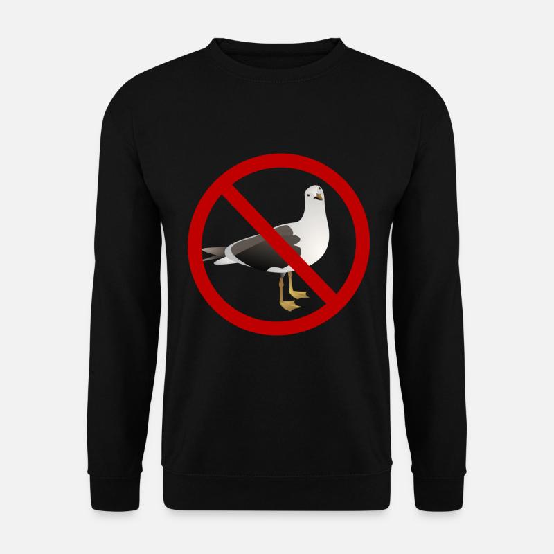 Ich hasse Möwen - Unisex Pullover - Schwarz