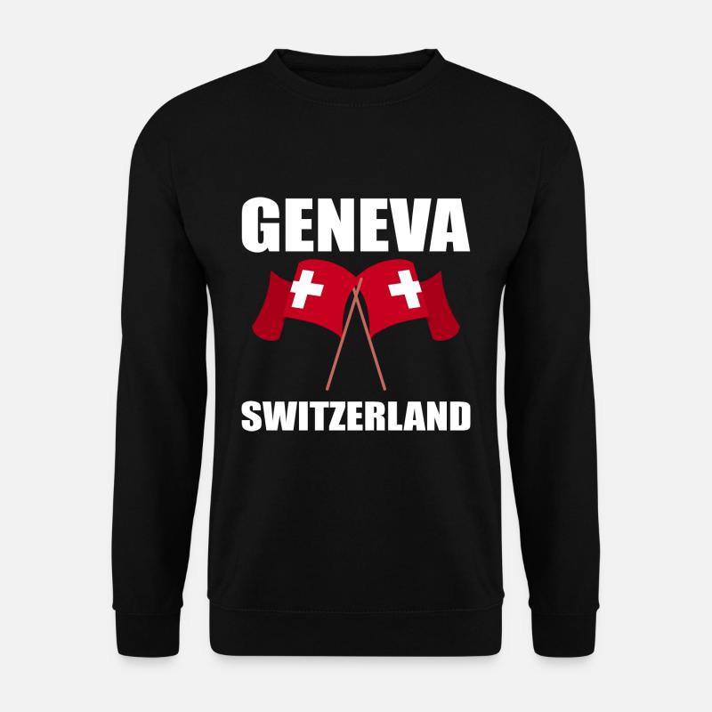 Suisse Genève - Sweat-shirt Unisexe - noir