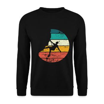 Escalade alpiniste escalade - Sweat-shirt Unisexe - noir - Devant - Alina (178cm) & Michal (187cm)