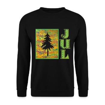 jul e 258 - Unisex Pullover - Schwarz - Vorne - Alina (178cm) & Michal (187cm)