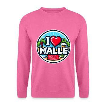 I Love Malle Mallorca Vacances Bière Alcool Vacances - Sweat-shirt Unisexe - rose - Devant