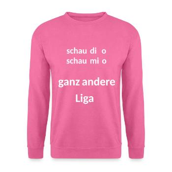 bayerisch, lustig, selbstbewußt - Unisex Pullover - Pink - Vorne