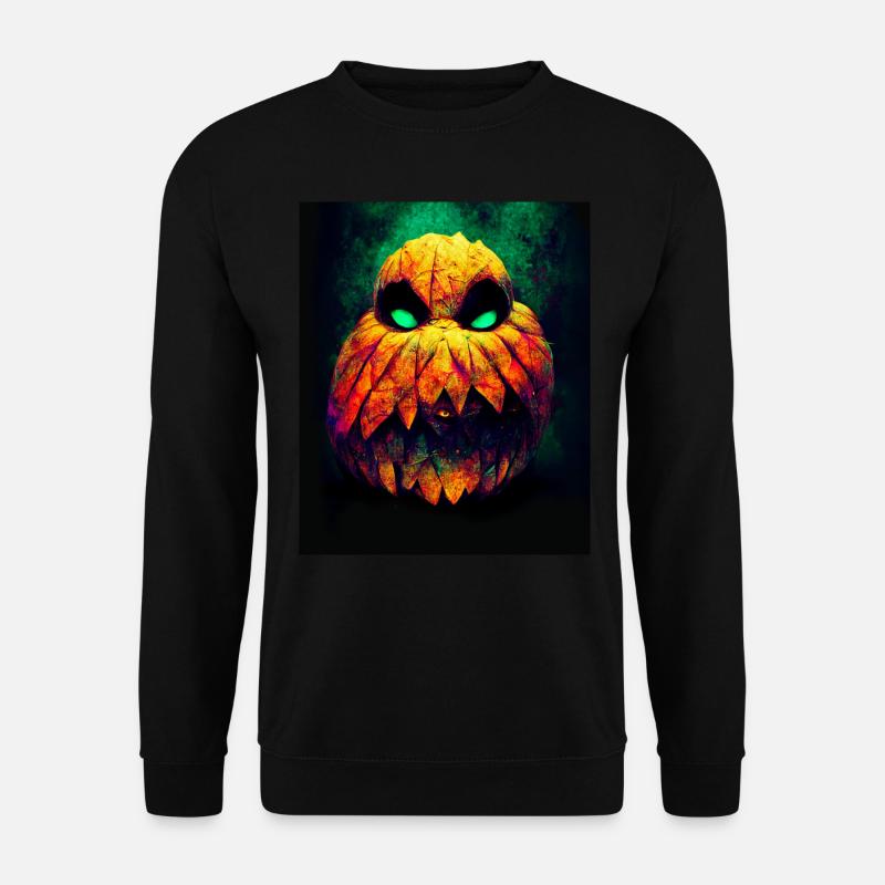 Courge d’Halloween dangereuse avec des dents pointues - Sweat-shirt Unisexe - noir