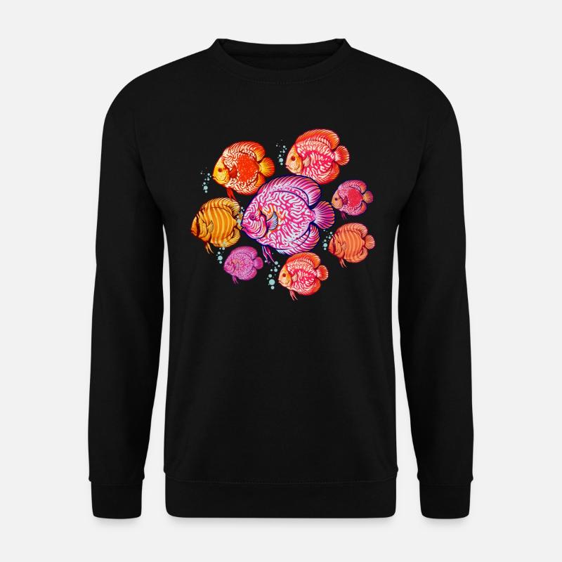 Discus Fish Aquarium Fish Keeper - Unisex Sweatshirt - black