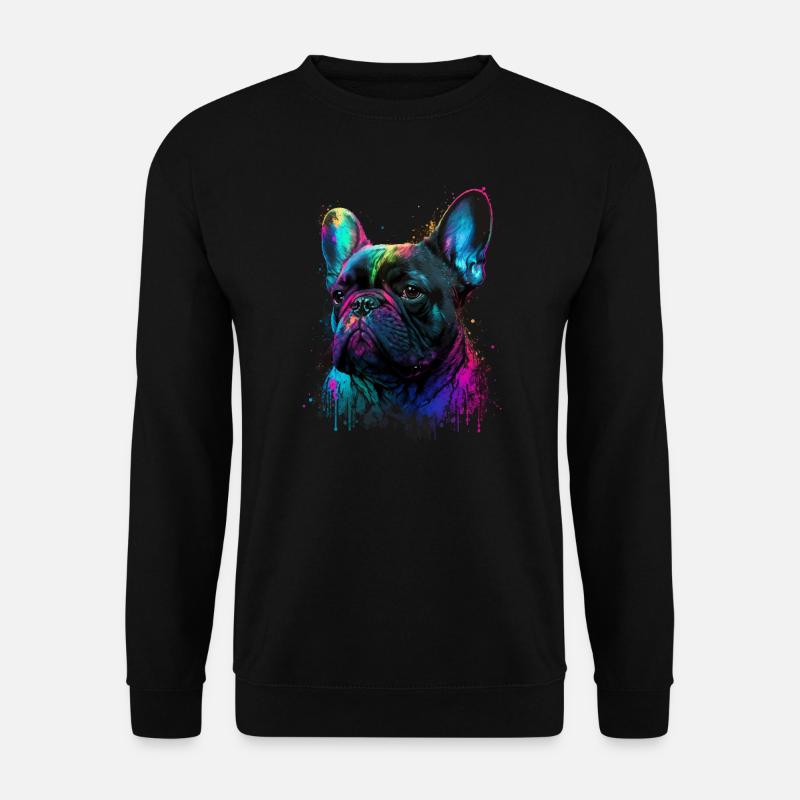 Französische Bulldogge - Unisex Pullover - Schwarz
