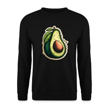 Avocat - Sweat-shirt Unisexe - noir - Devant - Alina (178cm) & Michal (187cm)