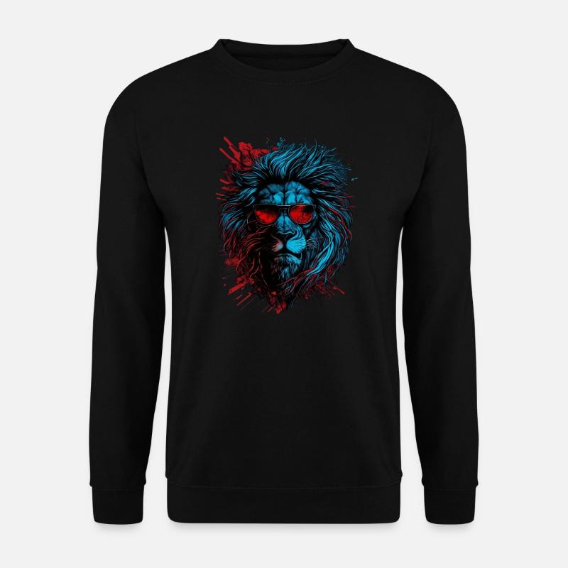 Löwe Sternzeichen - Unisex Pullover - Schwarz