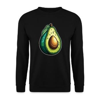 Avocat - Sweat-shirt Unisexe - noir - Devant - Alina (178cm) & Michal (187cm)