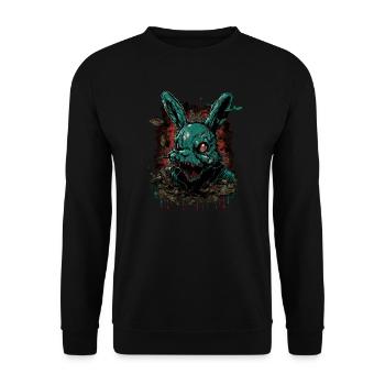happy creepy easter - Unisex Pullover - Schwarz - Vorne - Alina (178cm) & Michal (187cm)