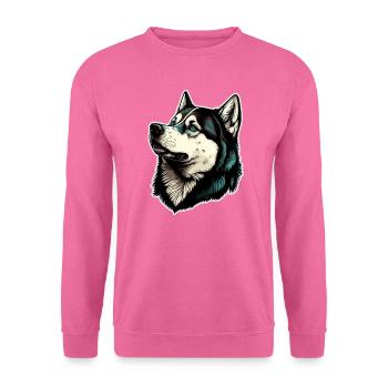 Husky Dog - Unisex Sweatshirt - pink - Front