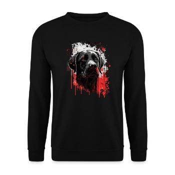 Labrador - Unisex Sweatshirt - black - Front - Alina (178cm) & Michal (187cm)