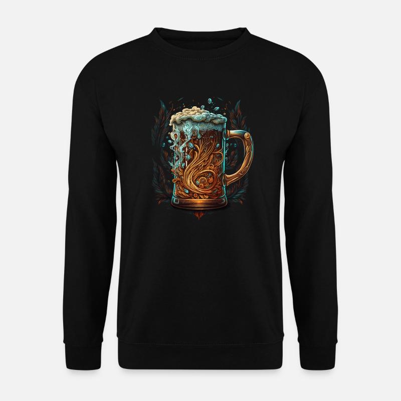 Drinking beer - Unisex Sweatshirt - black