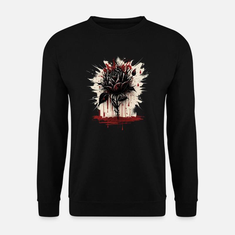 Black Rose Art - Unisex Sweatshirt - black