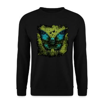 Creepy horror insect - Unisex Sweatshirt - black - Front - Alina (178cm) & Michal (187cm)