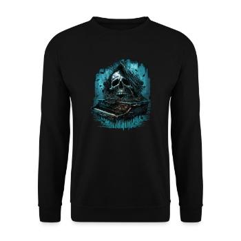 Horrorklavier - Unisex Pullover - Schwarz - Vorne - Alina (178cm) & Michal (187cm)