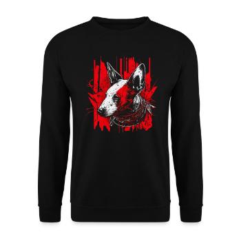 Bull terrier - Unisex Sweatshirt - black - Front - Alina (178cm) & Michal (187cm)