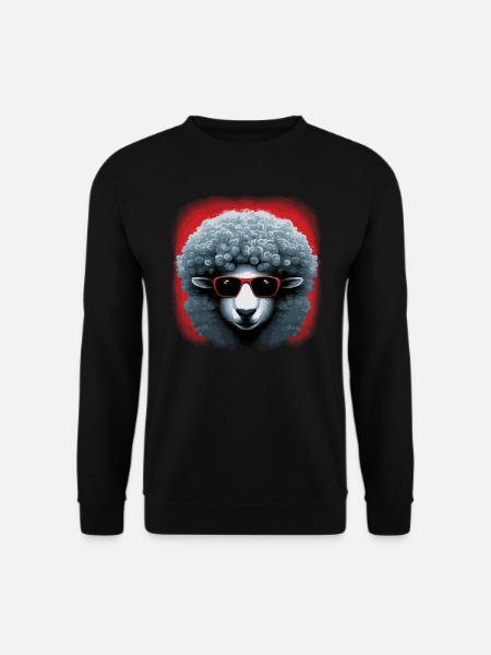 Flowerpower Sheep - Unisex Sweatshirt - black