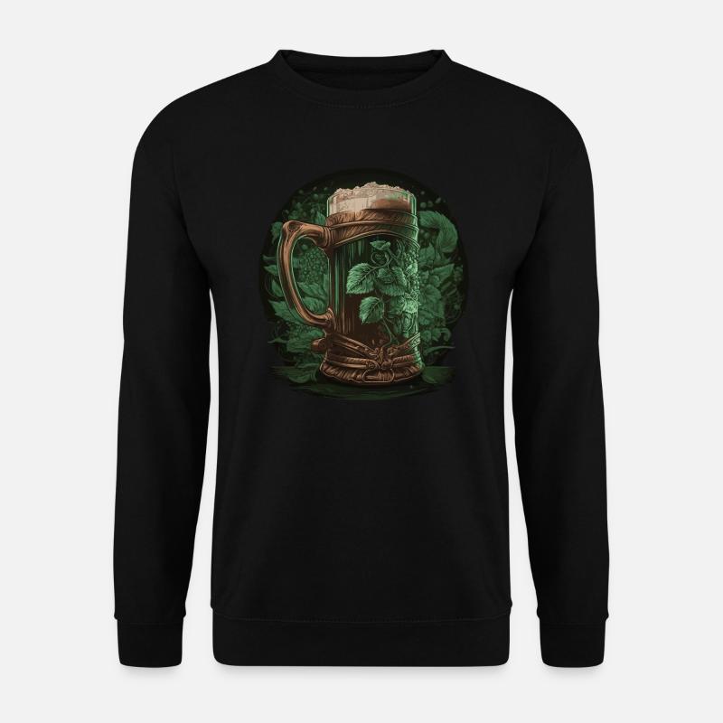 Drinking beer - Unisex Sweatshirt - black