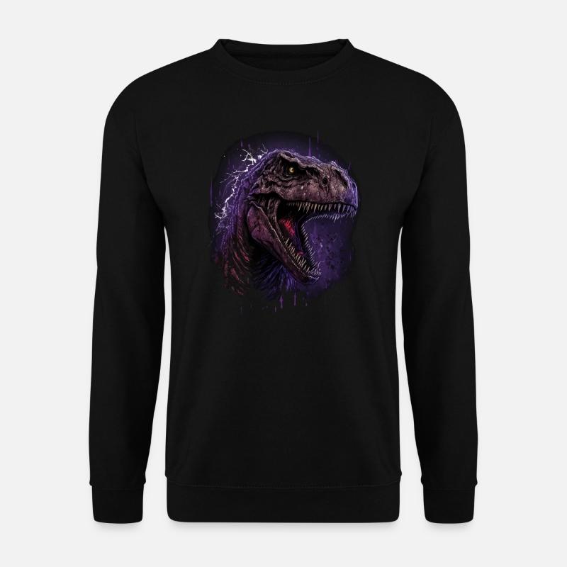 T-Rex looks angry - Unisex Sweatshirt - black