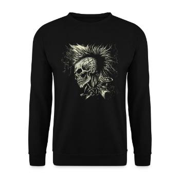 Les punks ne sont pas morts - Sweat-shirt Unisexe - noir - Devant - Alina (178cm) & Michal (187cm)