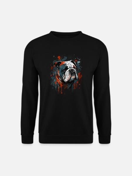 Grumpy English Bulldog - Sweat-shirt Unisexe - noir