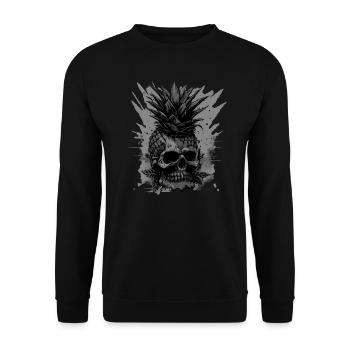 Punk flippant à l’ananas - Sweat-shirt Unisexe - noir - Devant - Alina (178cm) & Michal (187cm)