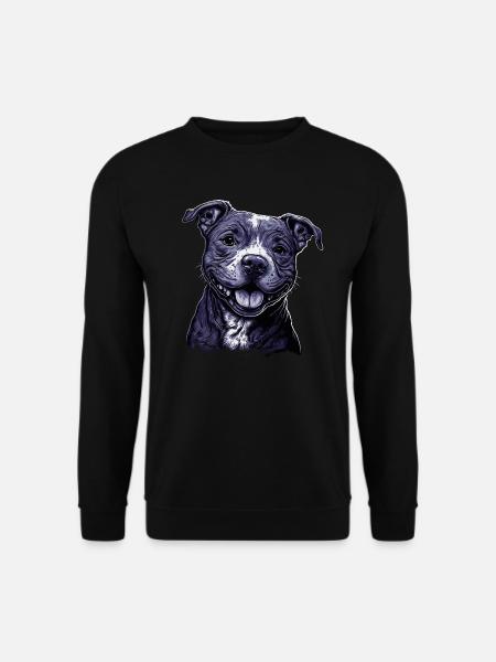 American Staffordshire Terrier - Unisex Pullover - Schwarz