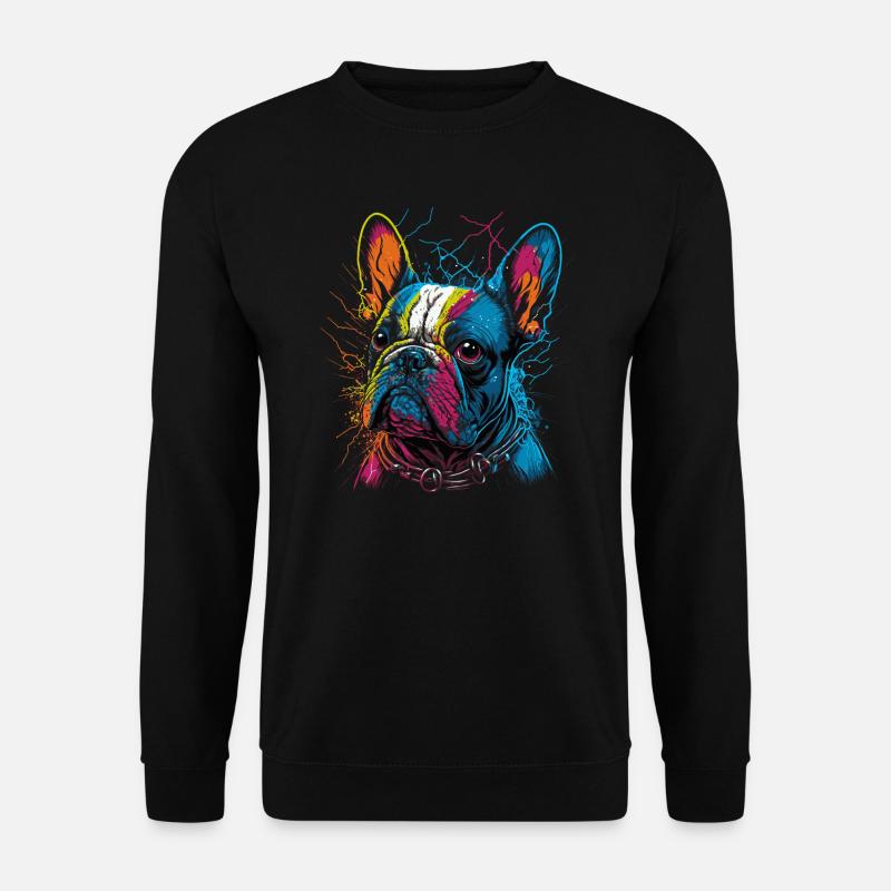 Französische Bulldogge - Unisex Pullover - Schwarz
