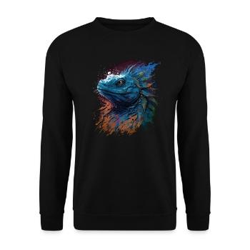 Murmure du dragon - Sweat-shirt Unisexe - noir - Devant - Alina (178cm) & Michal (187cm)