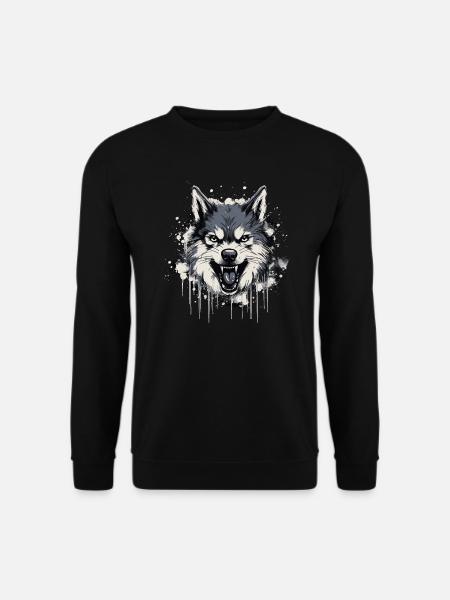 Husky Dog - Unisex Pullover - Schwarz