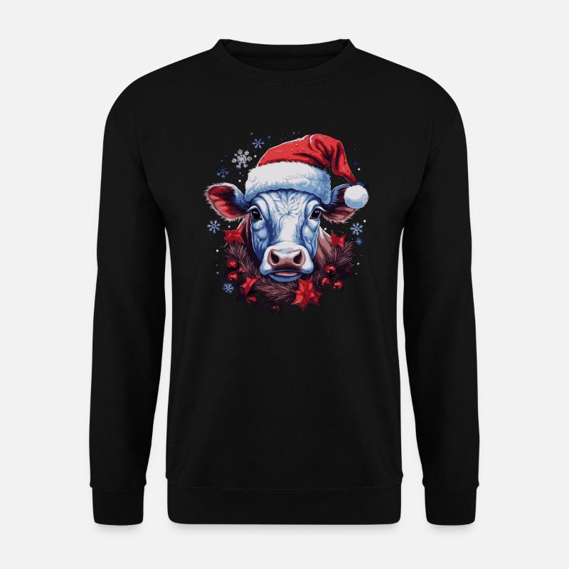 Vache de Noël - Sweat-shirt Unisexe - noir