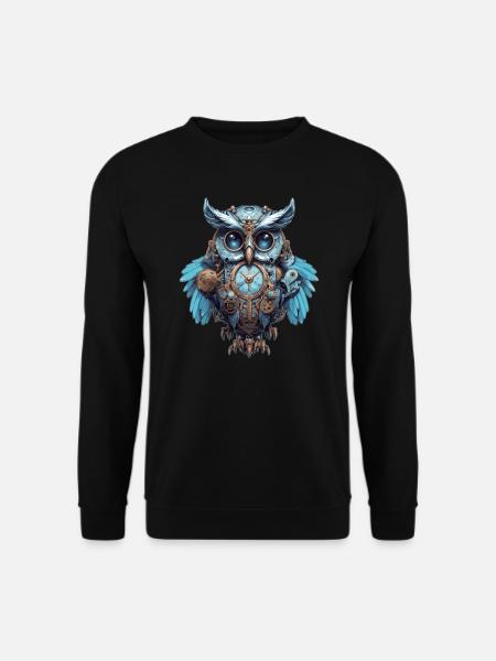 Hibou Steampunk coloré - Sweat-shirt Unisexe - noir