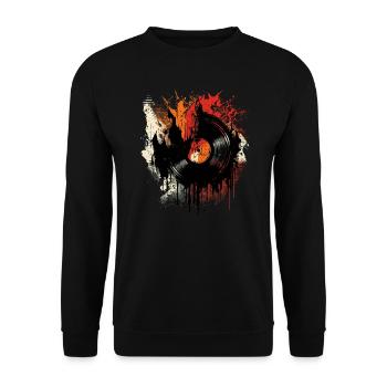 Les disques vinyles adorent - Sweat-shirt Unisexe - noir - Devant - Alina (178cm) & Michal (187cm)