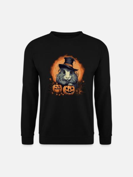 Halloween Meerschweinchen - Unisex Pullover - Schwarz