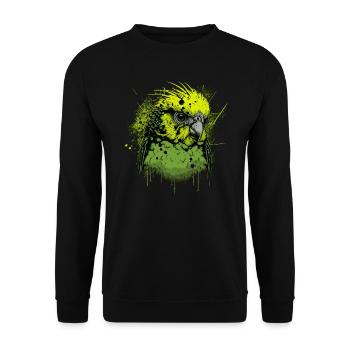 Green Budgie - Unisex Sweatshirt - black - Front - Alina (178cm) & Michal (187cm)