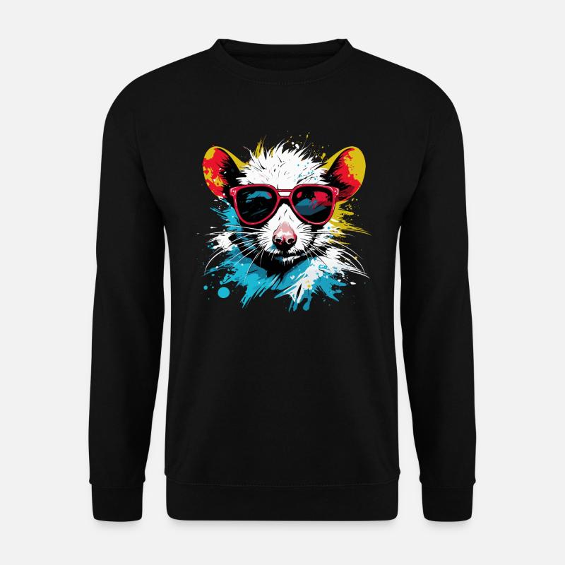 Cool Punk Rat - Sweat-shirt Unisexe - noir