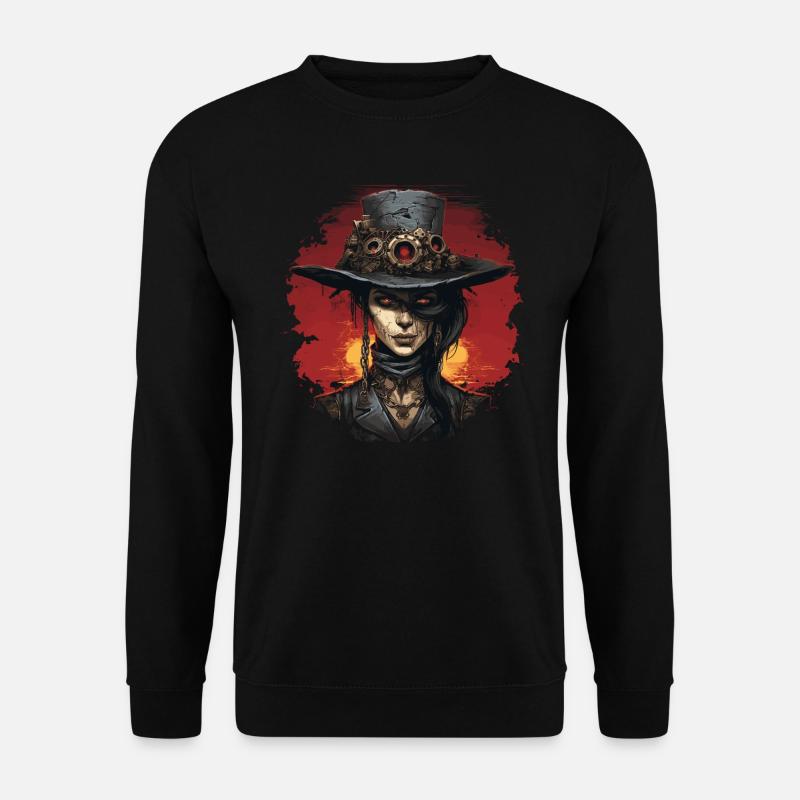 Emo Steampunk Girl - Unisex Sweatshirt - black